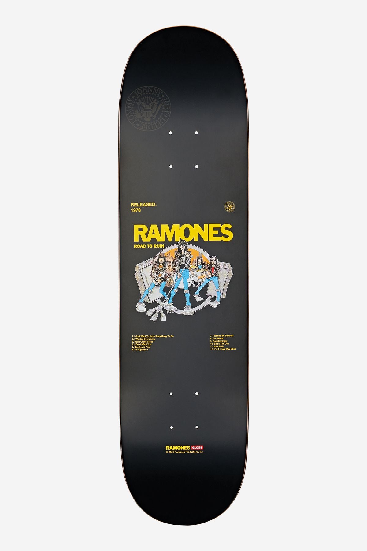 Skateboard Decks Globe G2 8.25" Ramones Negros | Mexico-936805